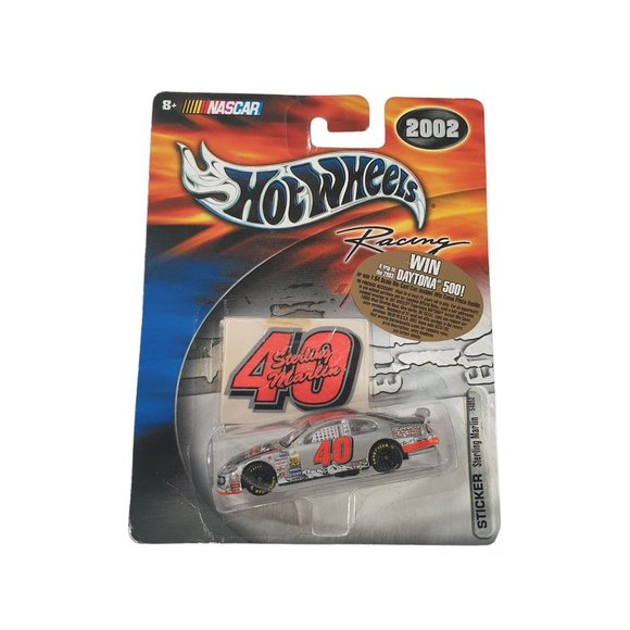 Hot Wheels Racing 40 Sticker 2002 Sterling Marlin Nascar Mattel BOX WEAR - Picture 2 of 4